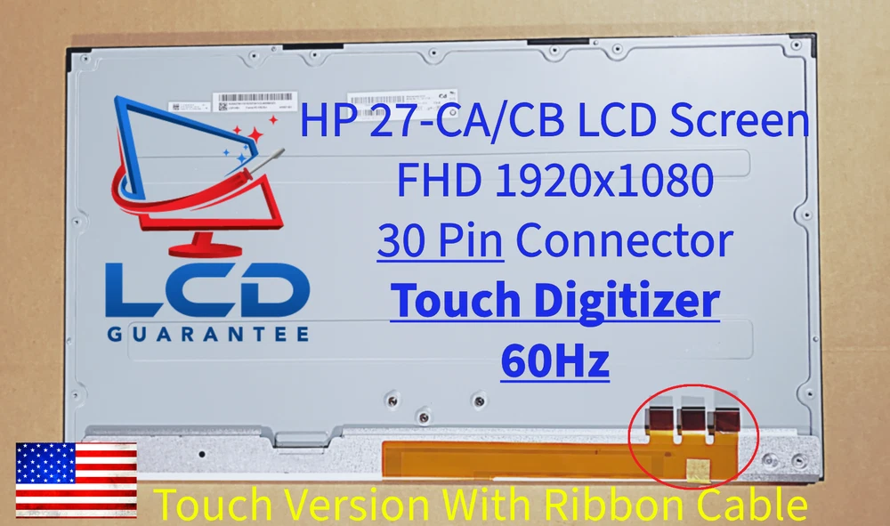 HP 27-CA1031 FHD Borderless Replacement Touch Screen Panel With Touch Glass