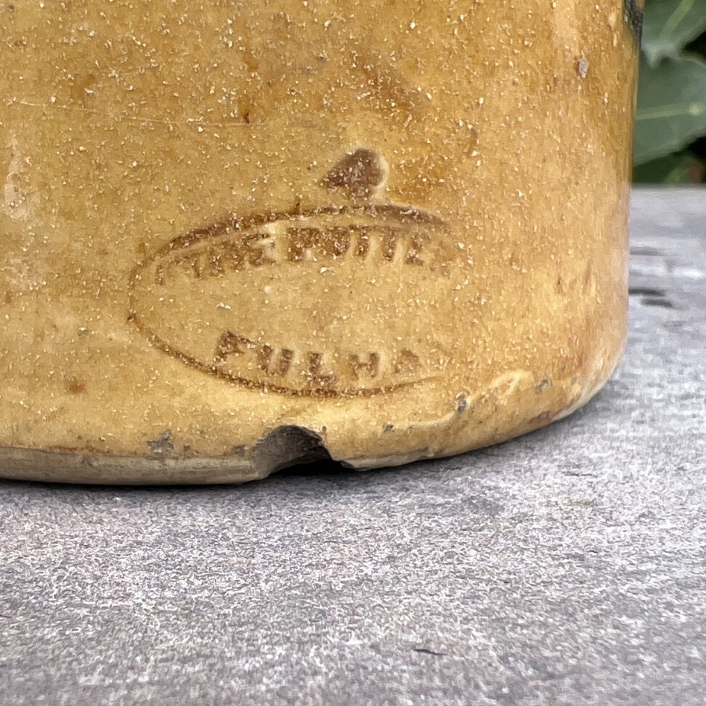 H. Gould Stoneware Old Fashioned Ginger Beer Bottle Rustic Kitchen Décor