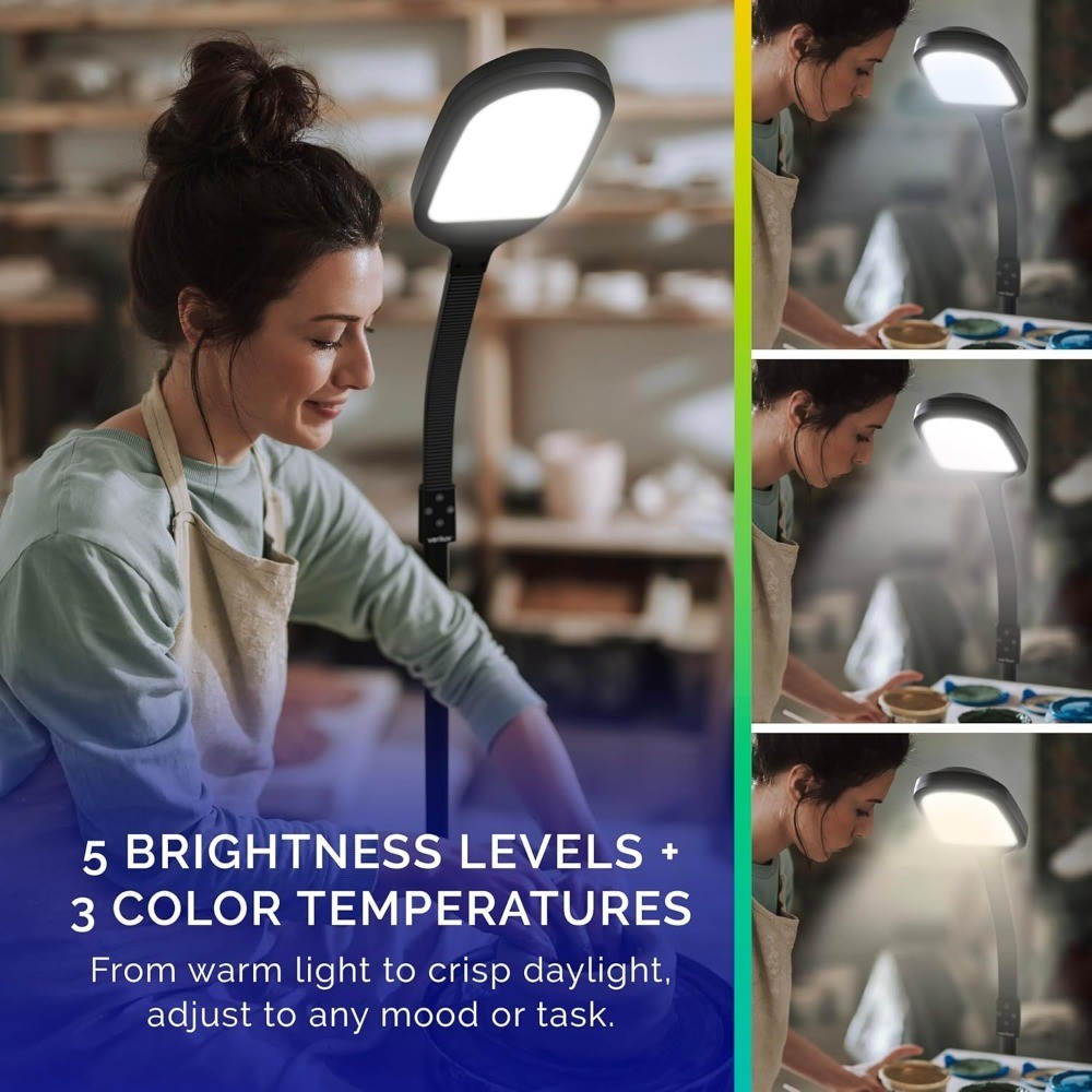 Full Modern LED Floor Lamp with Adjustable Brightness Flexible