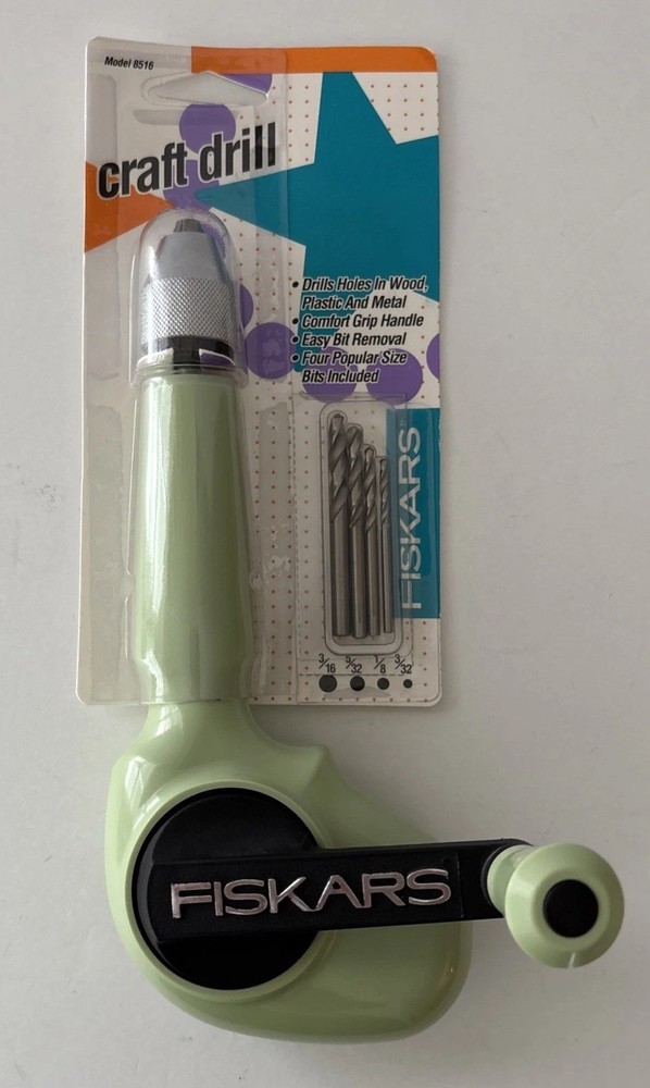 Fiskars Craft Drill Model 8156 Includes 4 Popular Size Bits New In Package