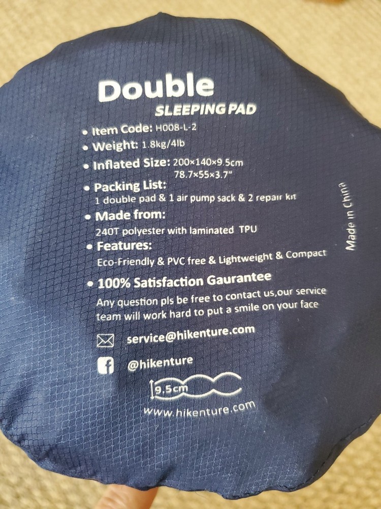 Backpacking Double Sleeping Pad