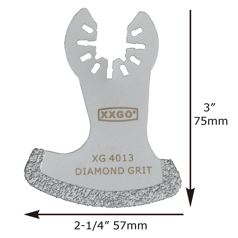 XXGO 8 Pcs Oscillating Multi Tool Diamond Segment Swing Grit 8 PCS, Silver