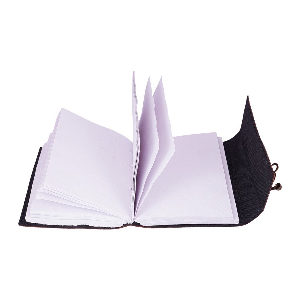 Knowing Eye Embossed Leather Journal – 5x7" Multicolor Handmade Notebook