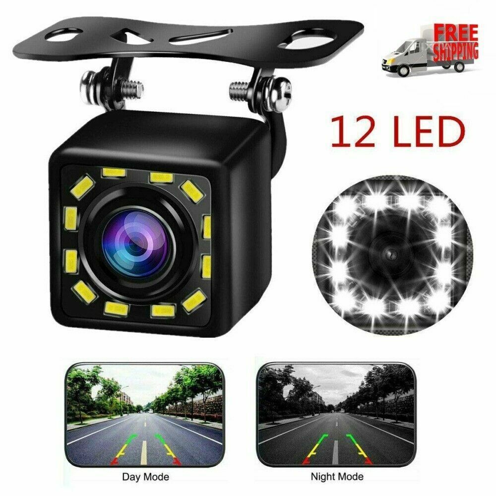 Reverse Camera 12 LED Car Waterproof Rear View Parking Camera Night Vision US