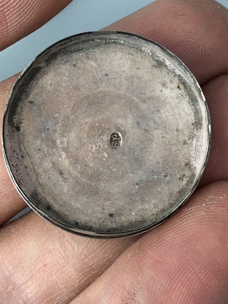 George III Solid Silver Patch Box Samuel Pemberton Birmingham c1790 ELZX