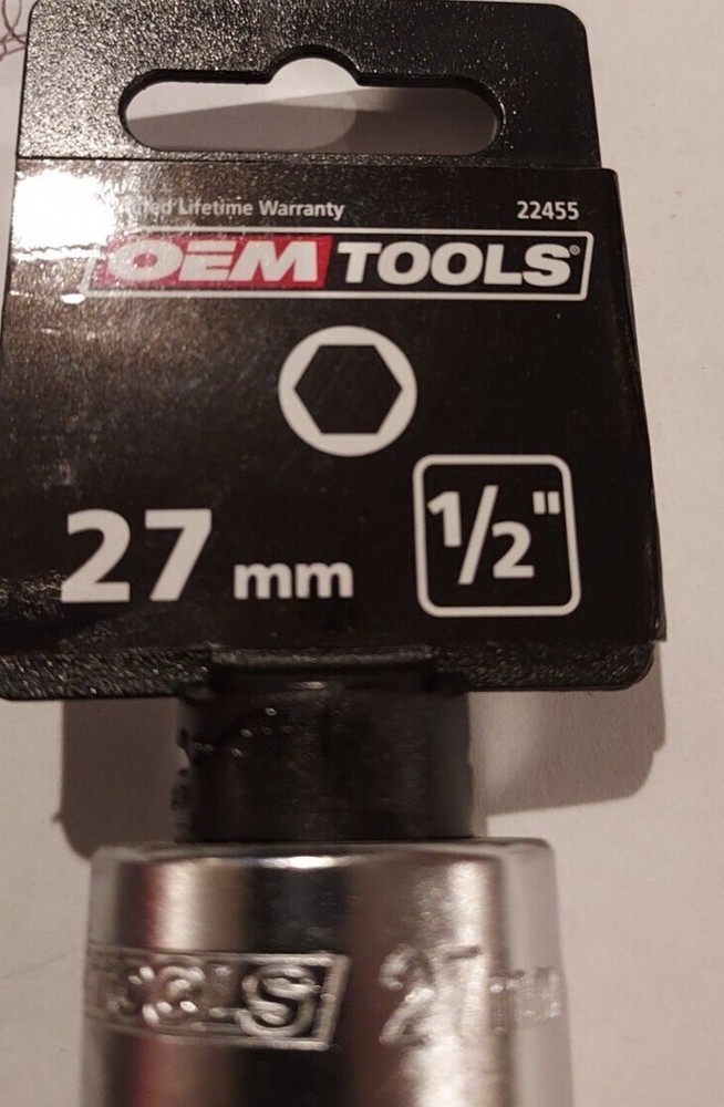 OEMTOOLS 22455 27mm 1/2" drive socket