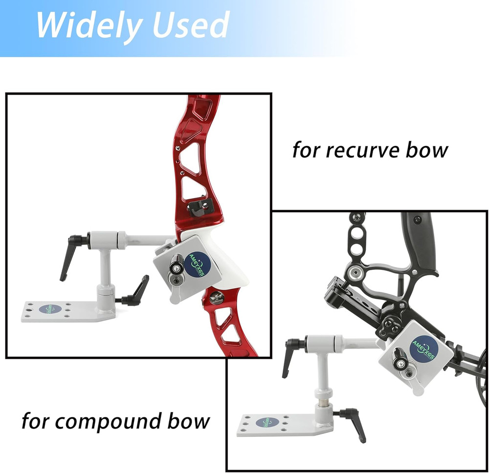 AMEYXGS Bow Vise for Compound Bow 360° Adjustable Bow Mount Tool Compound Bow Pr