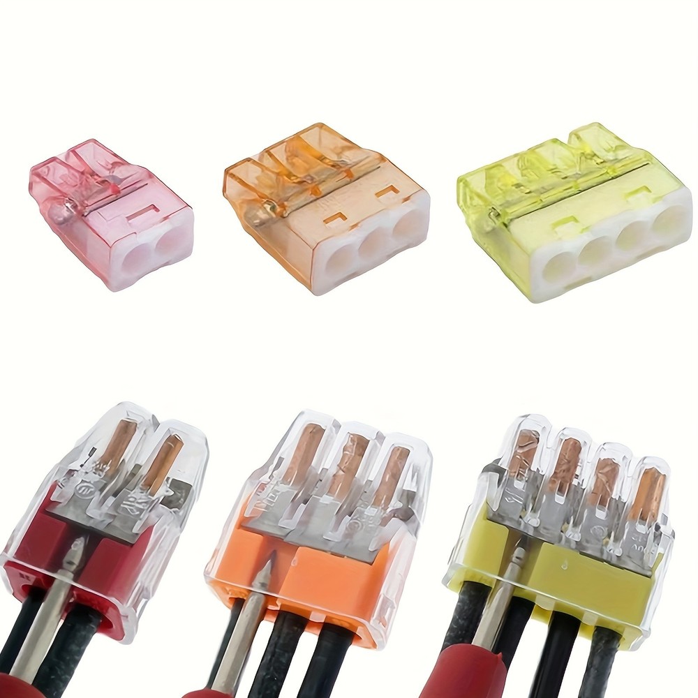 Electrical Wire Connector Set - Multi-Port Quick Terminal Blocks for Wiring