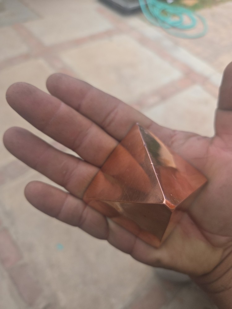 Solid Copper Pyramid