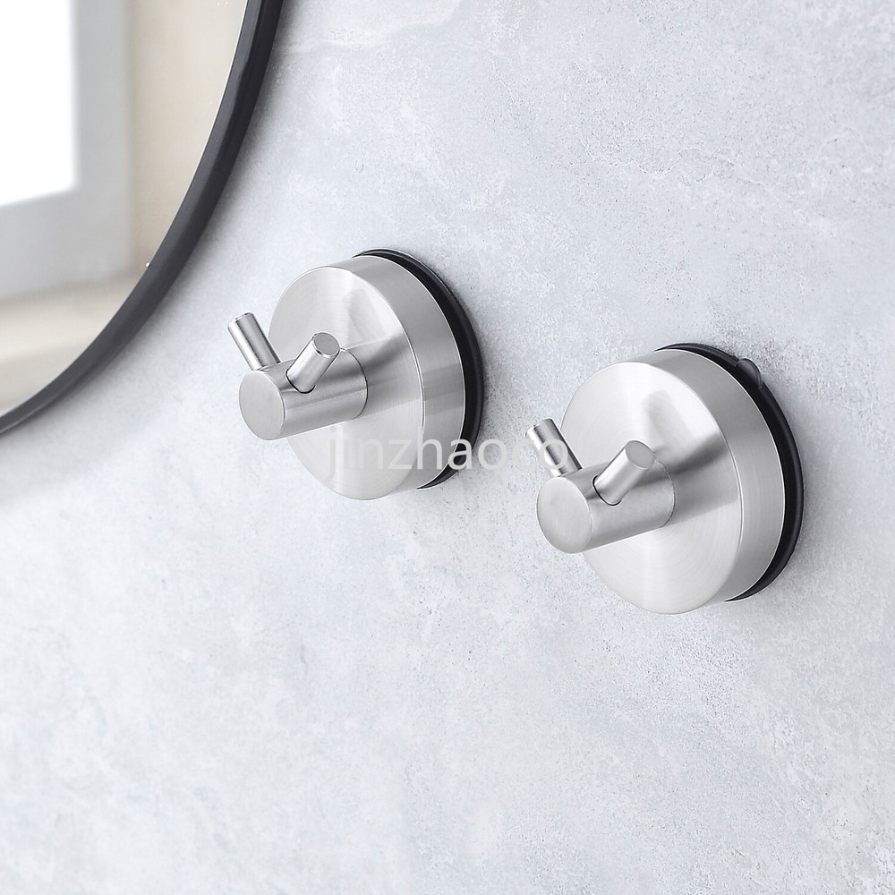 2/4PCS Key Hooks Robe Hook Suction Cup Sucker Towel Bathroom Kitchen Wall Hook