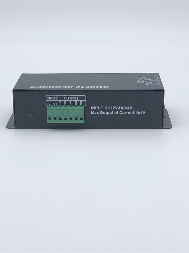 DMX 4CH Digital Display Decoder Dimming Driver LED DMX512 For RGBW Strip Light