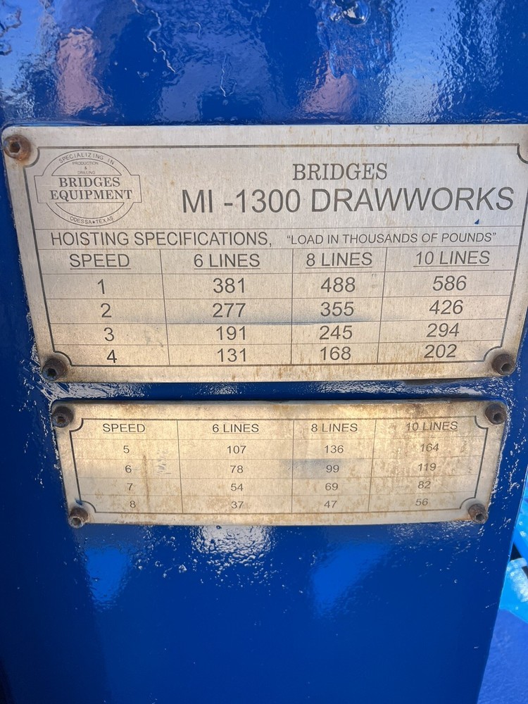 Drilling Rig Drawworks Bridges Mi1300