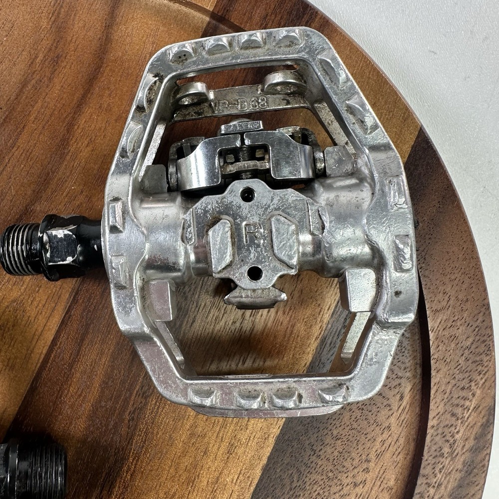 VP-D68 Black Clipless Pedals MTB Dual Sided 9/16