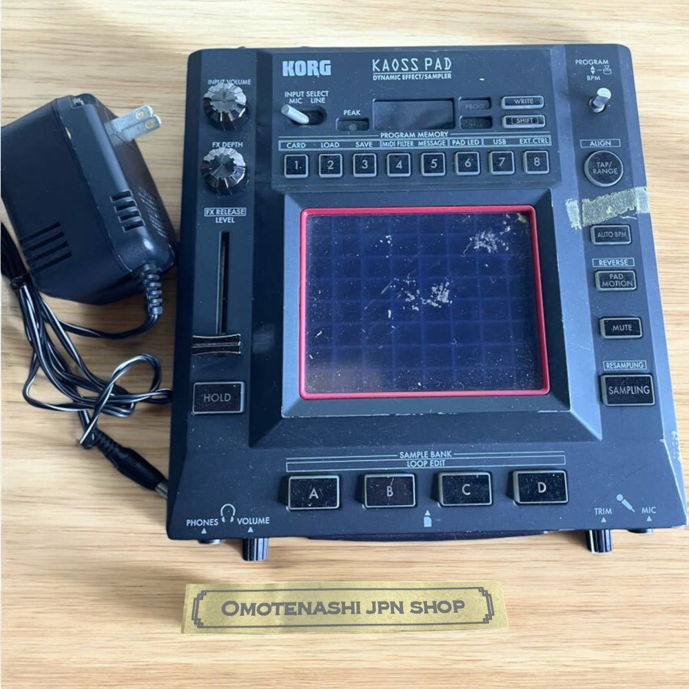 KORG KAOSS PAD KP3 KP-3 Dynamic Effect Sampler Sequencer Working