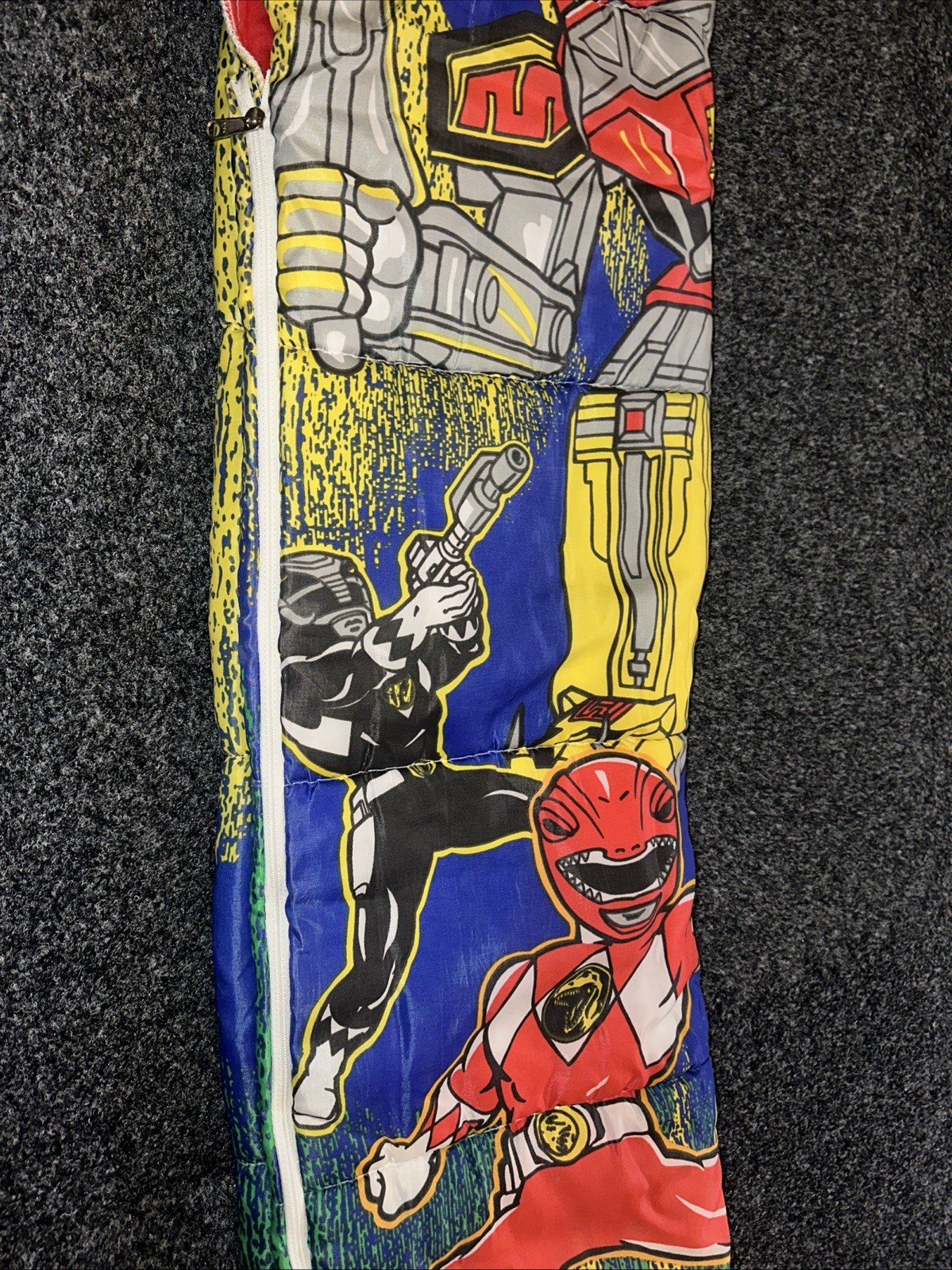 Vintage 1994 Mighty Morphin Power Rangers Sleeping Bag 30" x 57"