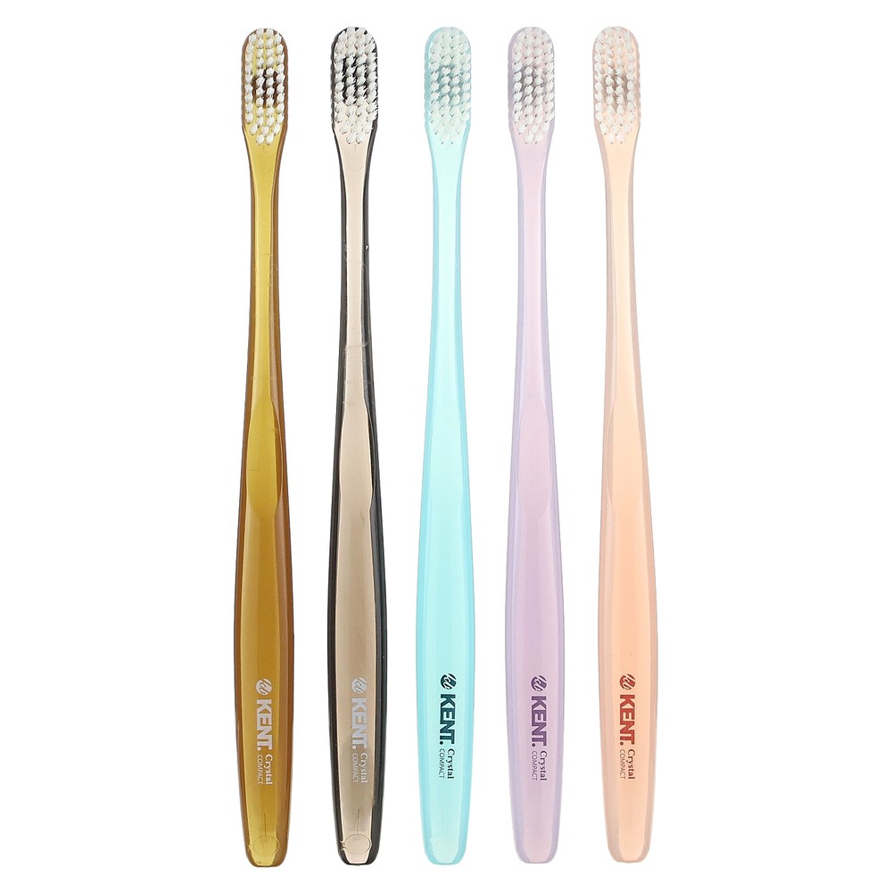 Ultra Soft Toothbrush, Crystal Compact, 5 Toothbrushes