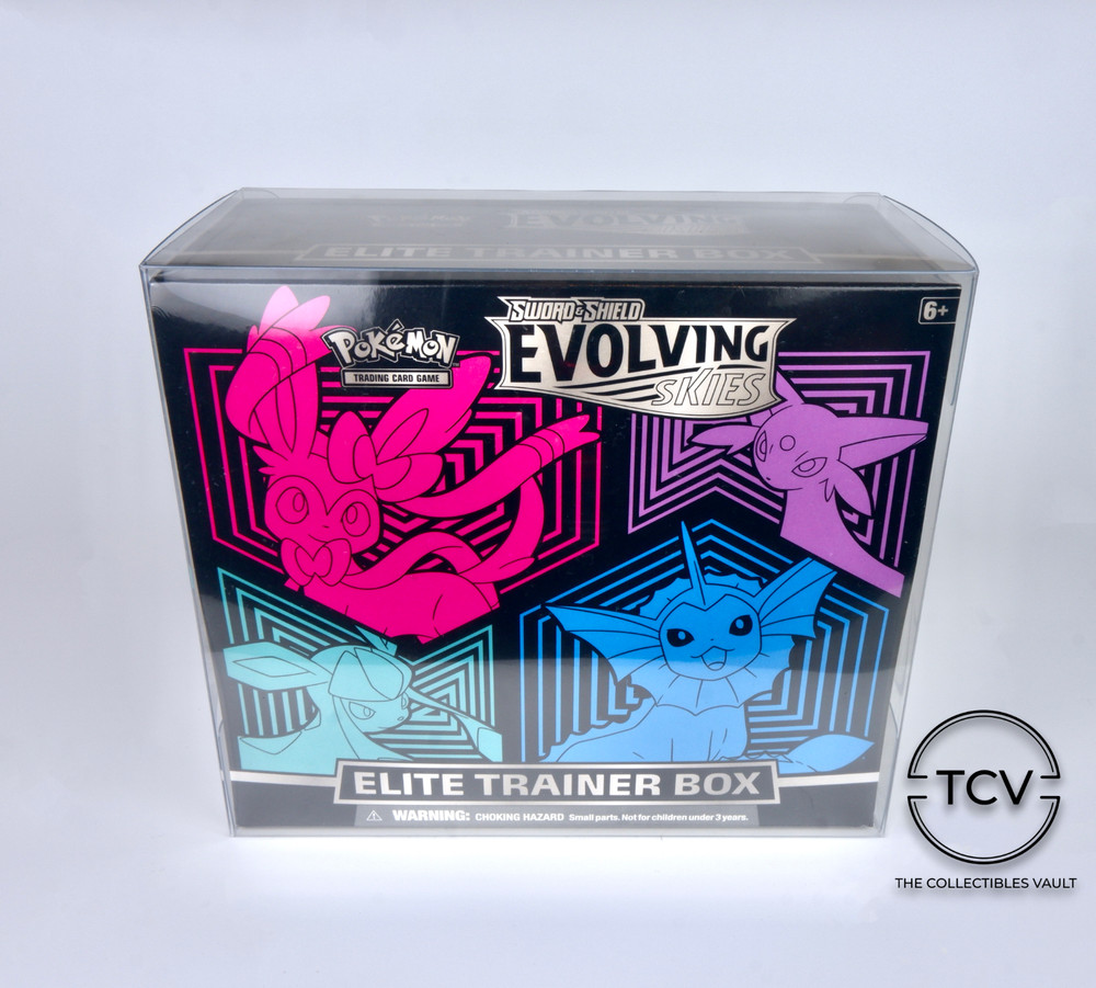 Pokemon Elite Trainer Box ETB Protector Display Case 1-Pack (0.6mm Thick)