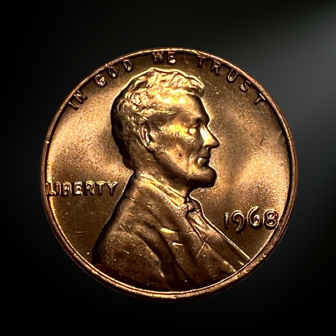 1968 P Philadelphia Lincoln Memorial Penny (BU) Brilliant Uncirculated
