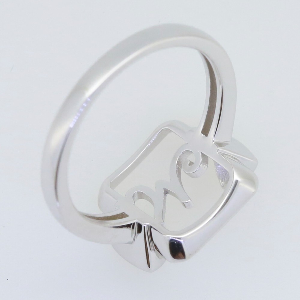 Sterling Silver Semi Mount Ring Setting Emerald OCT 13x11mm Cabochon