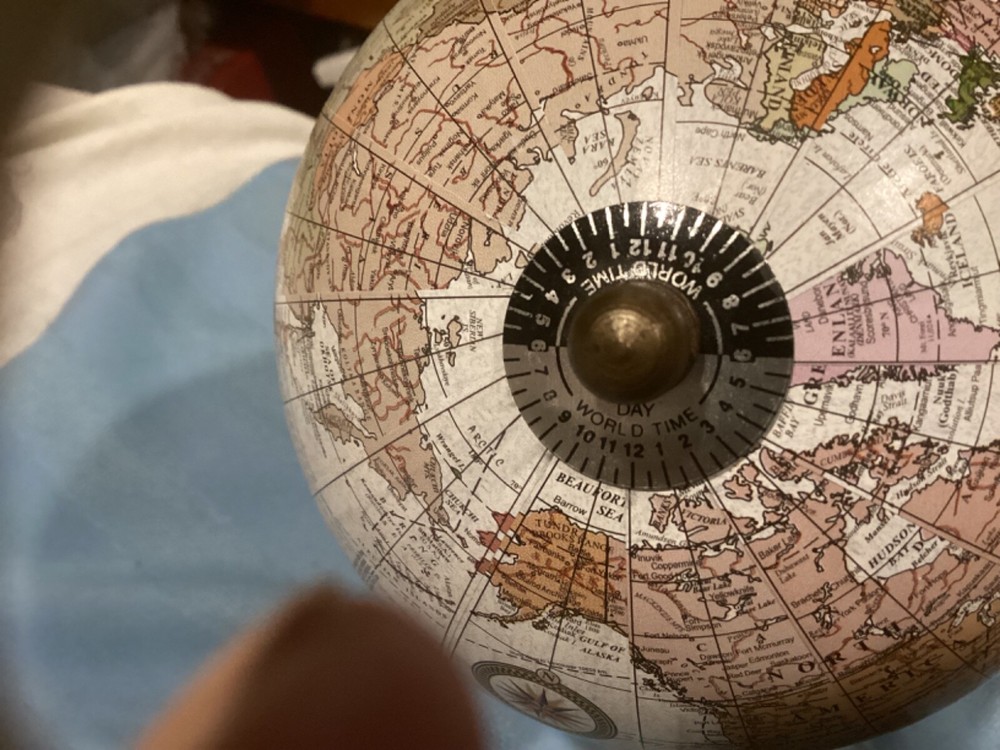 New White Marble Base Desk Globe