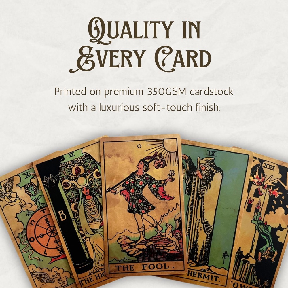 Antique Edition Tarot Deck & Guide | Classic RWS Design