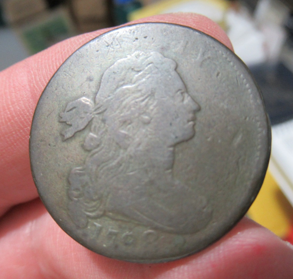 1798 Large Cent, Draped Bust, Nice Details, Antique US Copper Coin
