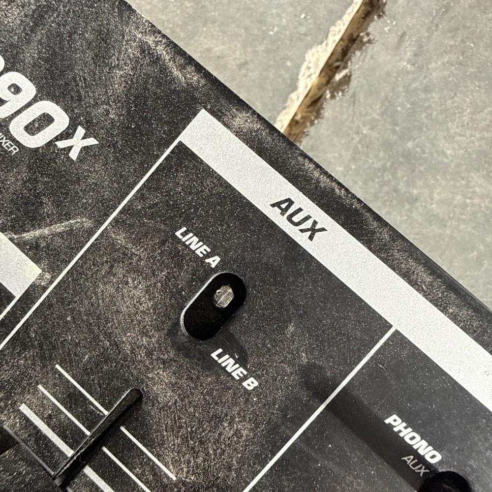 Numark DM 1090X Professional 19” DJ Mixer - 2 Knobs Missing Powers On