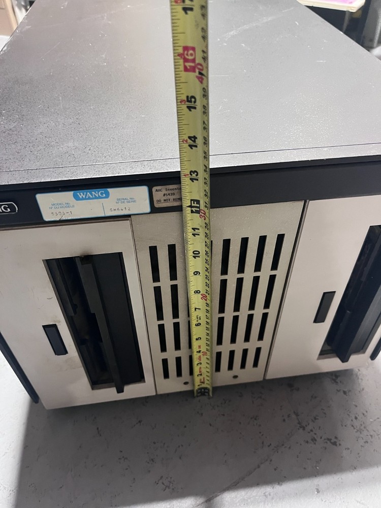 Vintage Wang 5505-1 Computer - two 8'' floppy disk drives - Untested - Powers on