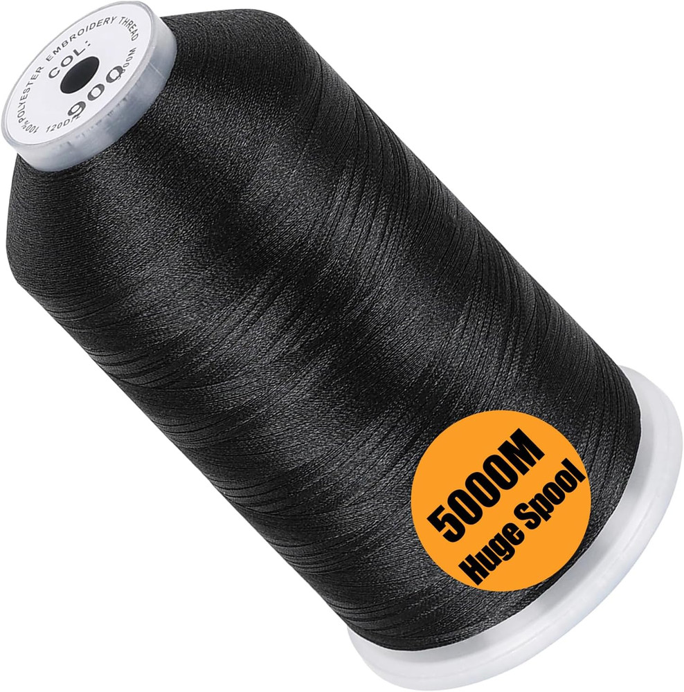 - Single Huge Spool 5000M Each Polyester Embroidery Machine Thread 40WT for Comm