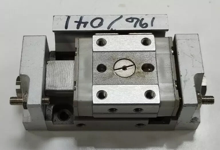 SMC MXP10-10 COMPACT LINEAR PNEUMATIC AIR SLIDE TABLE.