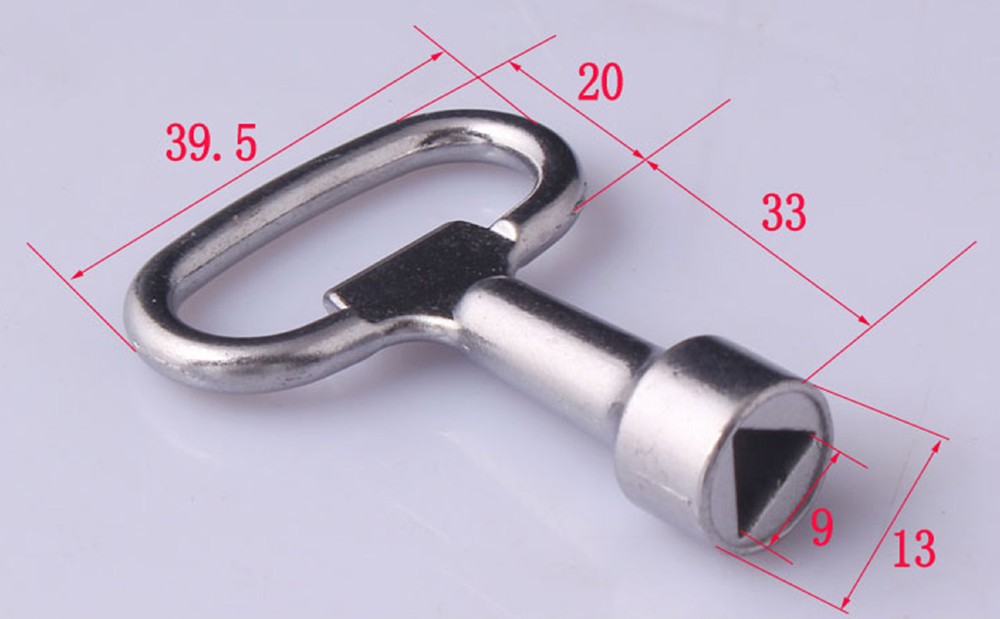 New 2pcs Triangle key lock Cabinet door lock