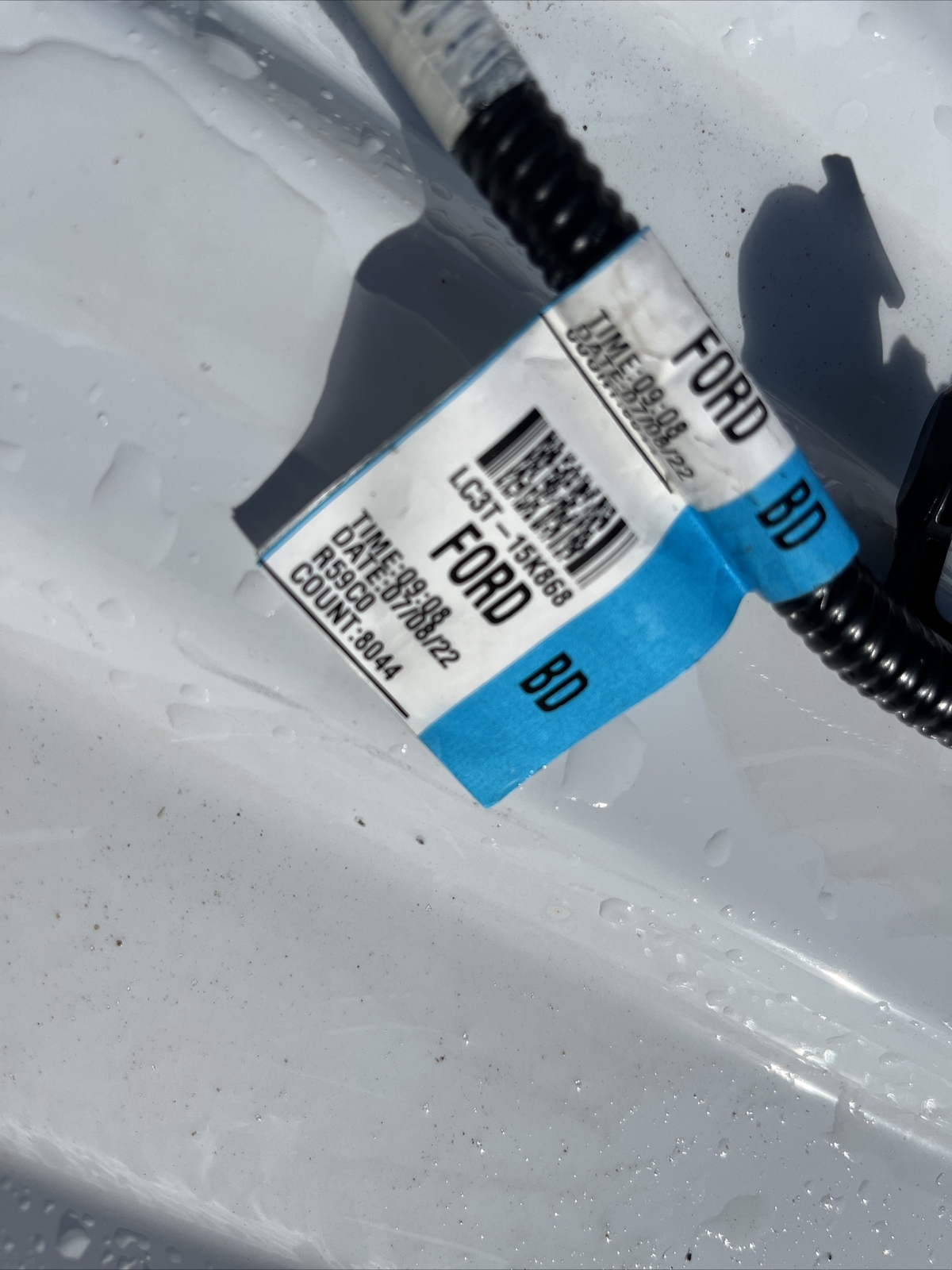 2017-2022 Ford OEM F250 F350 Rear Bumper License Plate Tag Light Wiring Harness