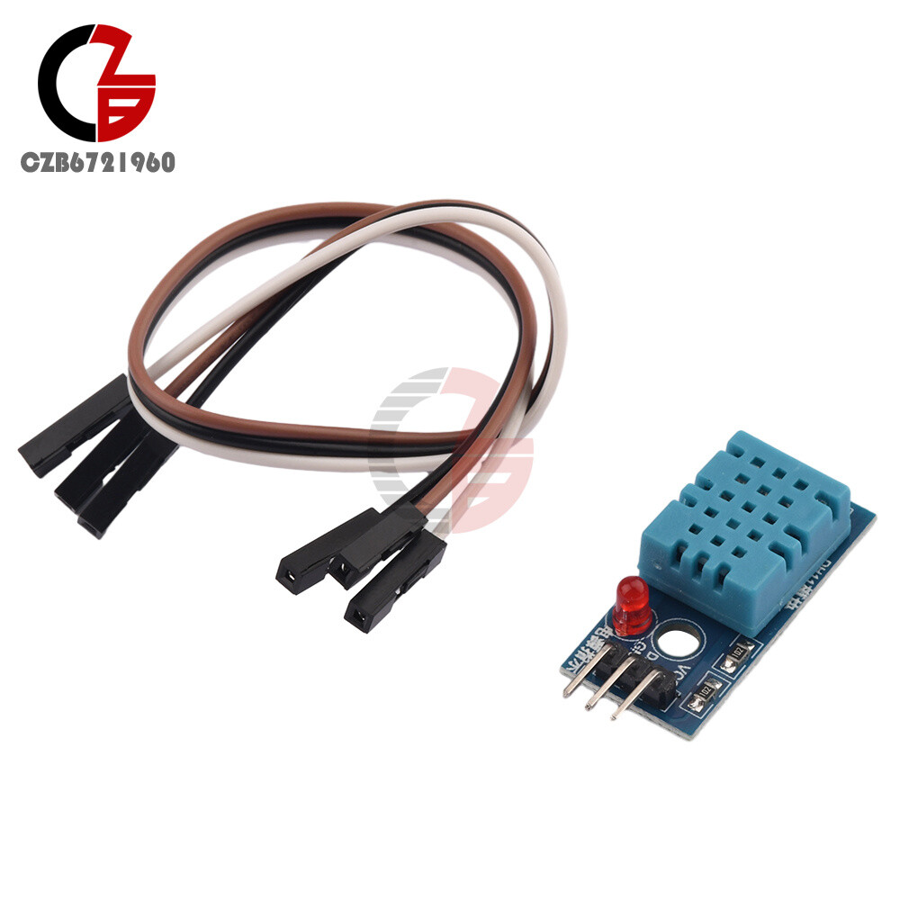 DHT11 Sensor Temperature and Humidity Module Sensor Board With wire 0~50℃ ±5%RH