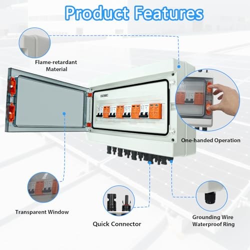 Solar Disconnect Switch, PV Combiner Box 4 String 1000V 40A 4String (4in4out)