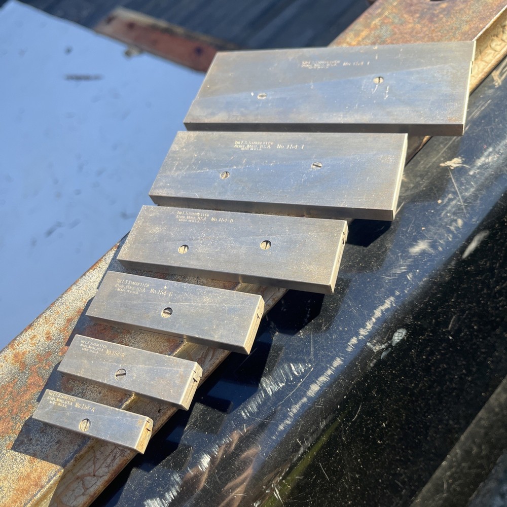 Full Starrett Parallel Block Set A-F Excellent Condition