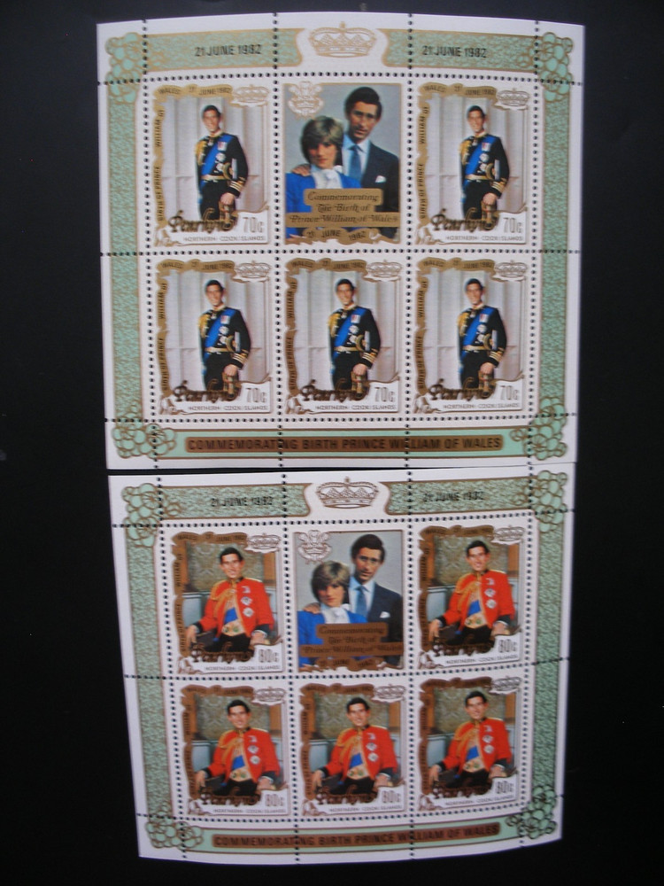 Cook Islands 1982- Six Different Mini Sheets MNH, Extra Fine
