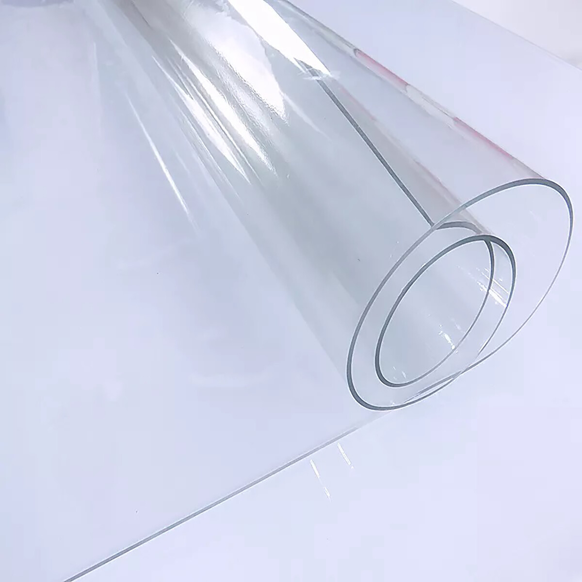 Premium Clear Plastic Vinyl Table Cover Tablecloth Protector - Sold Folded