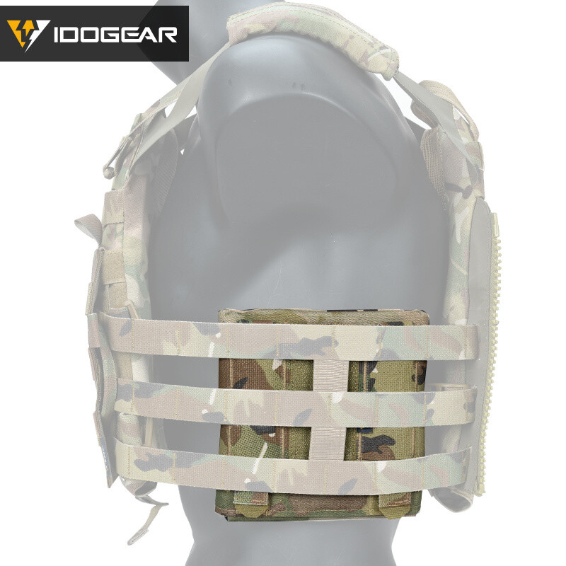 IDOGEAR Tactical Side Plate Pouch Set Plate Pocket 2PCS 6"X6" for JPC2.0 Hunting