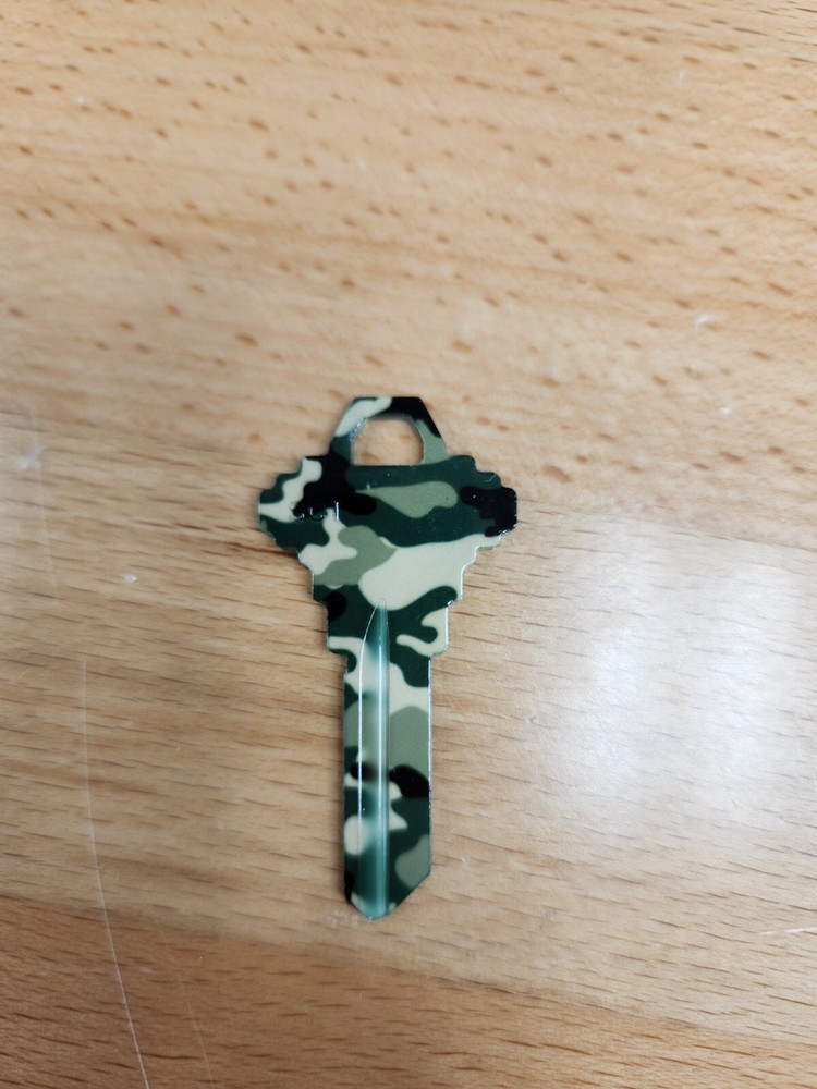 CAMOUFLAGE PRINTED SCHLAGE SC1 KEYBLANK - READ DETAILS BELOW