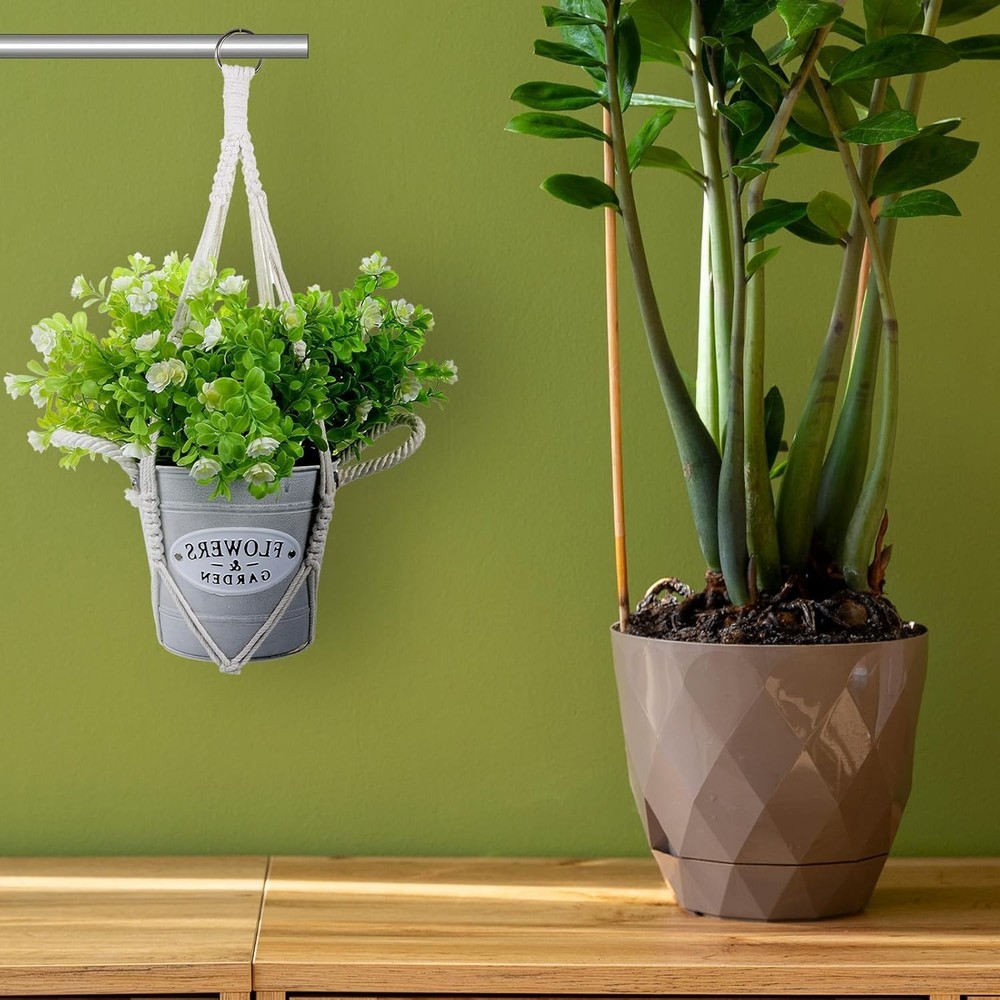 2 Pack Macrame Plant Hanger Hanging Planters Baskets for Indoor Plant