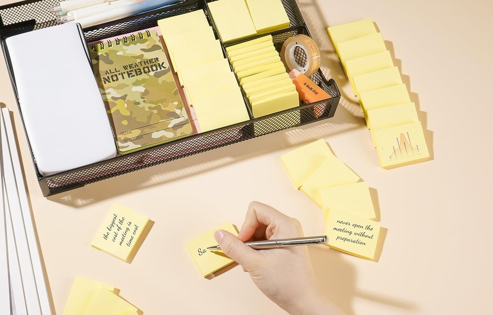 Mini Stiy Notes in, Yellow Strong Adhesive Post, Suitable for School,