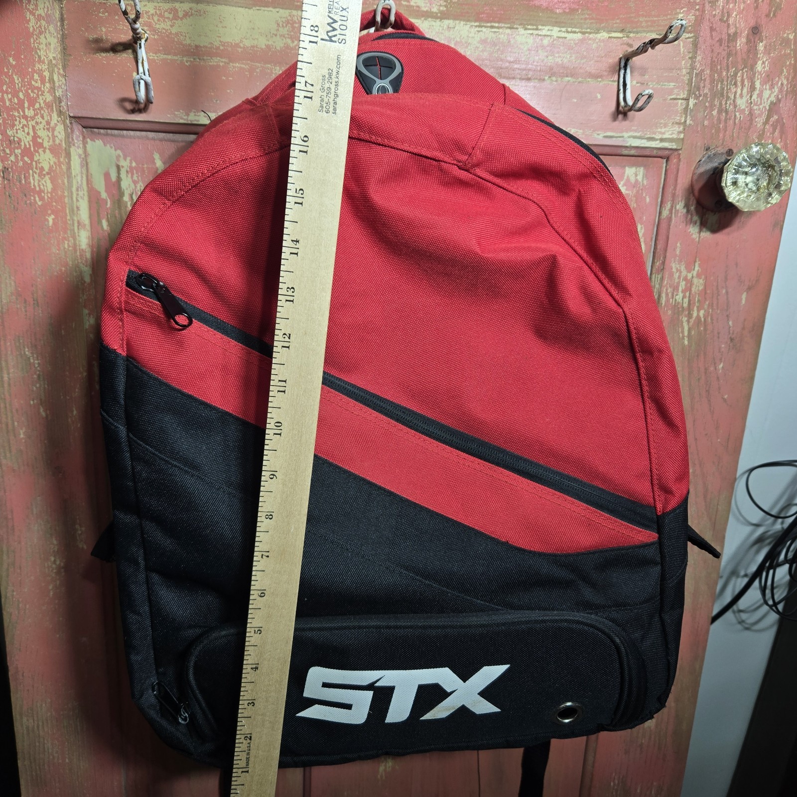 STX Backpack Carry On Lacrosse Back To School Sports Hiking Red Black PJR RDXX