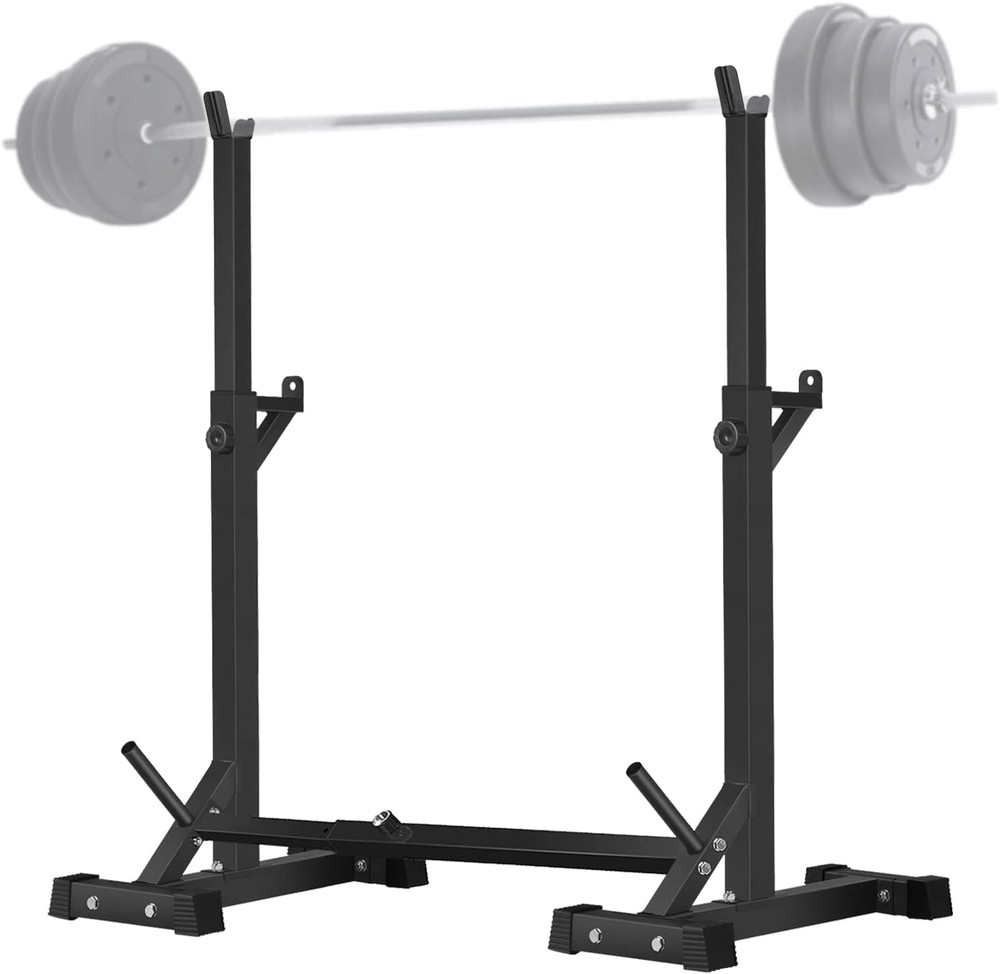 CANPA Adjustable Squat Rack Stand Multi-Function Barbell Rack Weight Lifting Gym