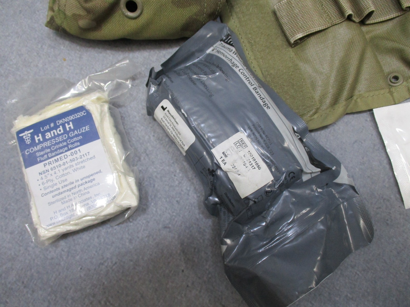 SEKRI IFAK First Aid Kit MultiCam Pouch SOF Tourniquet Trauma Bandage Gloves