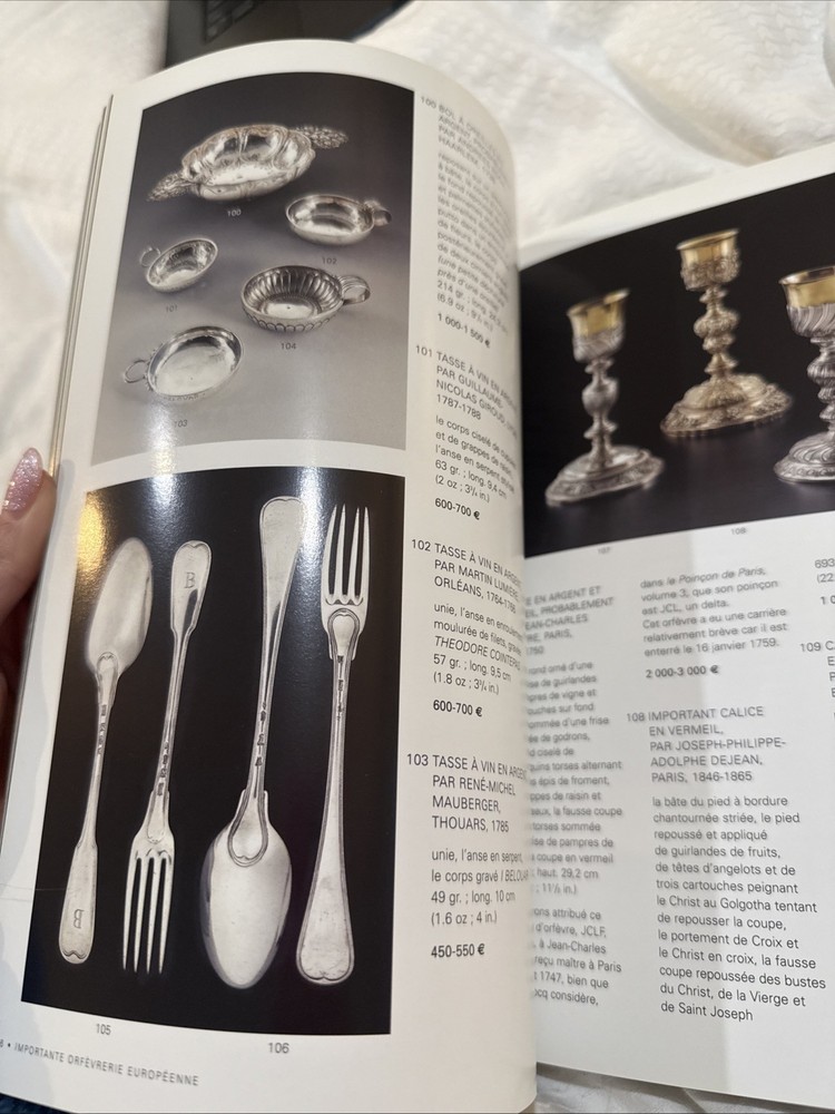 Sotherbys 2003 Paris Important Silver Auction Catalog Reference June 11