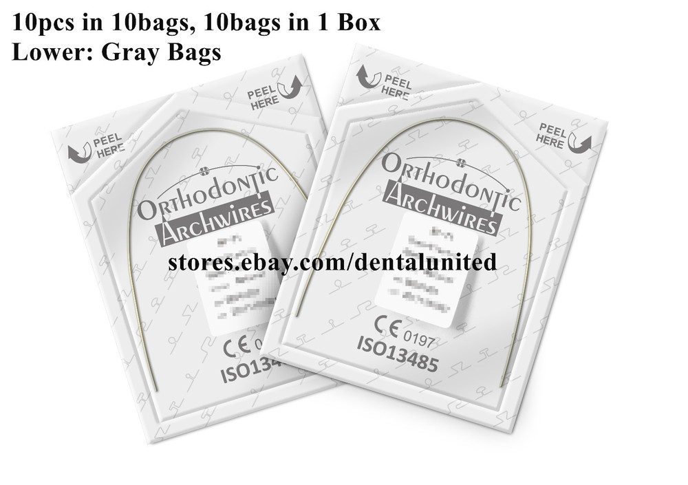 2Boxes 18*22 Upper&Lower Orthodontic Niti Super Elastic Rectangular Archwires