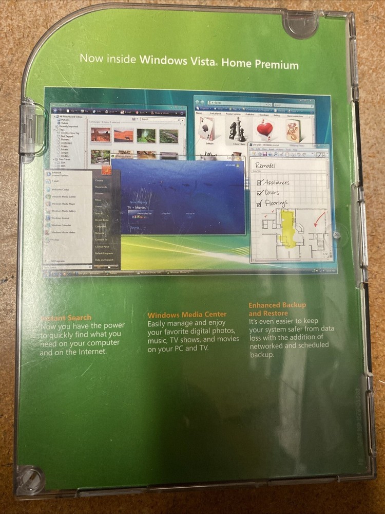 Microsoft Windows Vista Home Premium SP1 Full Version for Windows