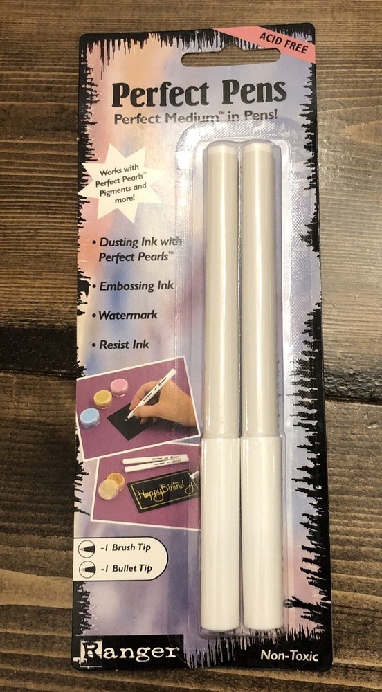 RangerPerfect Medium Pen Set 2/Pkg-Clear, Bullet & Brush Tips