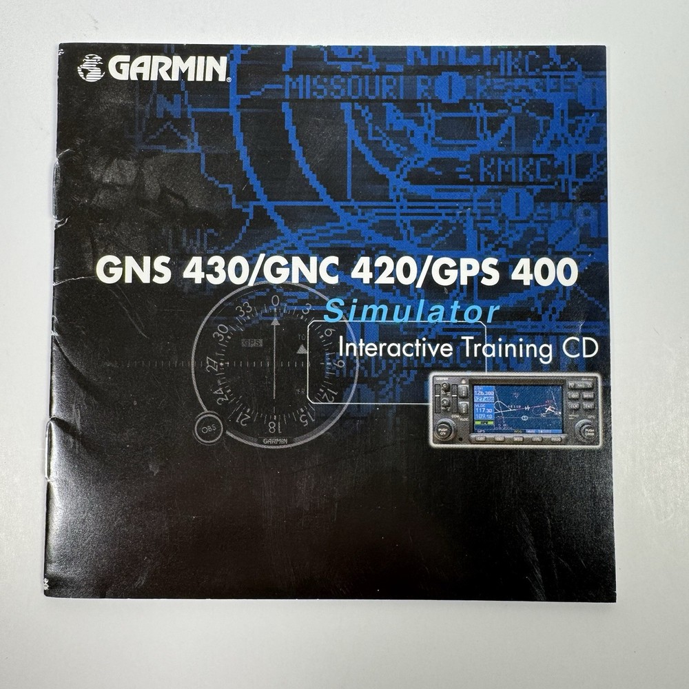Garmin GNS-430 Pilot’s Quick Reference W/ Simulator Training Booklet