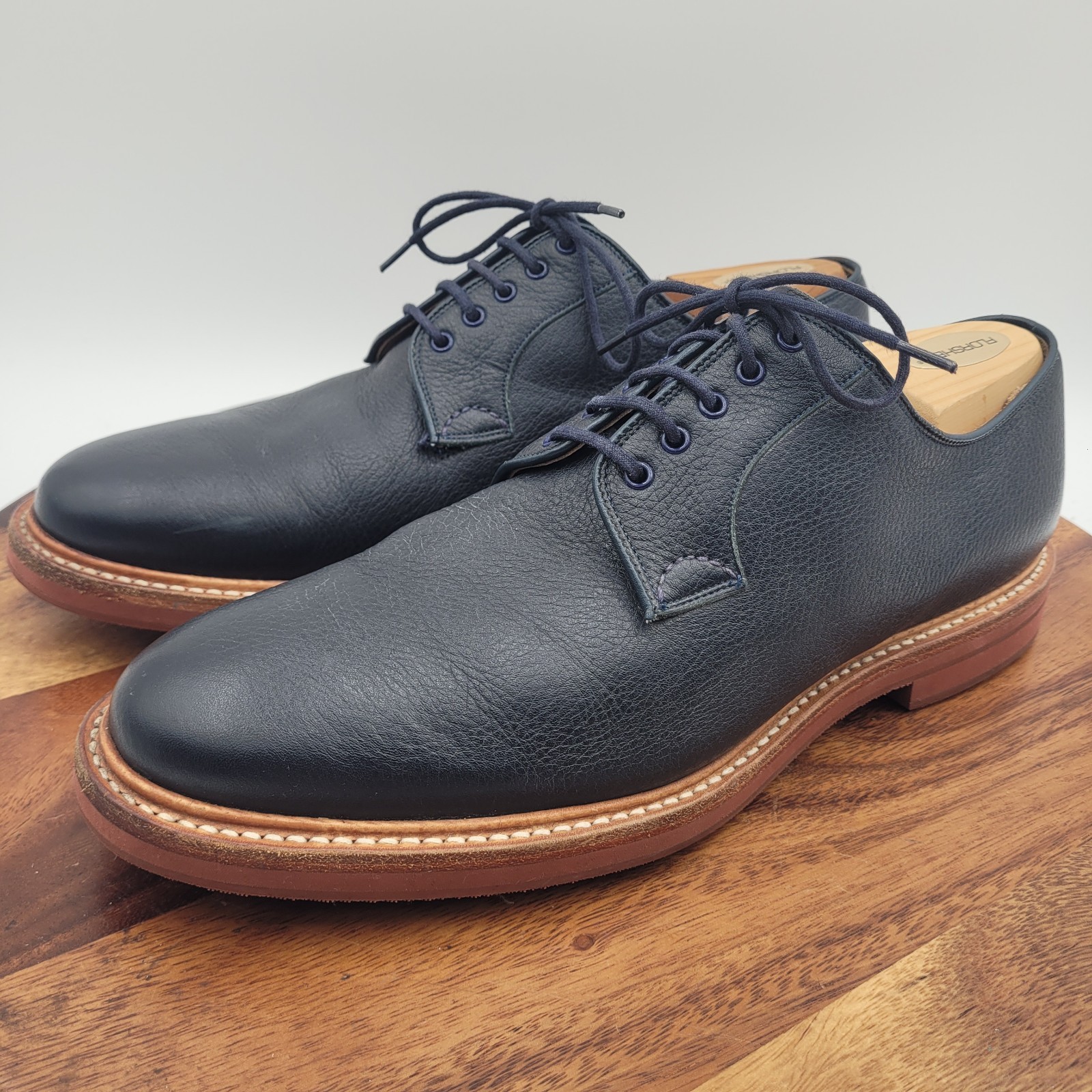 Church's Fulbeck Full Grain Pebbled Leather Derby Mens Shoes Sz 10 Nazy